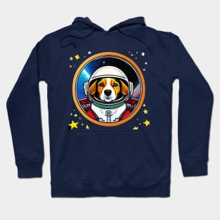 Beagle Dog in Space Hoodie